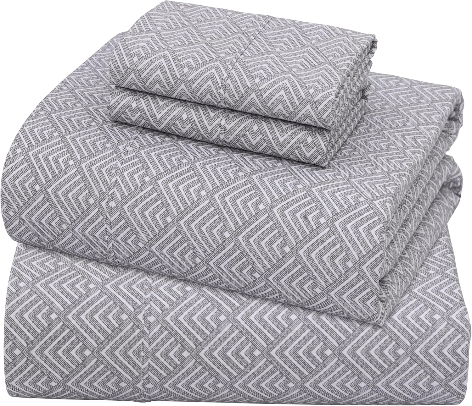 Cooling & Crisp Cotton Queen Sheets Set with Deep Pockets