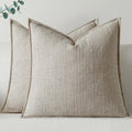 Linen Pillow Covers Set of 2 for Boho Farmhouse Decor