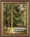 11x14 Gold Picture Frame Ornate Vintage Design - Classic Display
