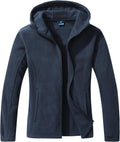 GIMECEN Women's Soft Polar Fleece Jacket Full Zip Hooded Outerwear
