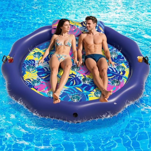 Inflatable Pool Floats Adult Heavy Duty Extra Large Lounge Bed