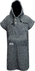 Surf Poncho Changing Robe for Adults - Charcoal Black/Indigo Blue
