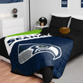 FOCO NFL Team Color Wordmark Weighted Blanket 60in x 80in - Cozy Fan