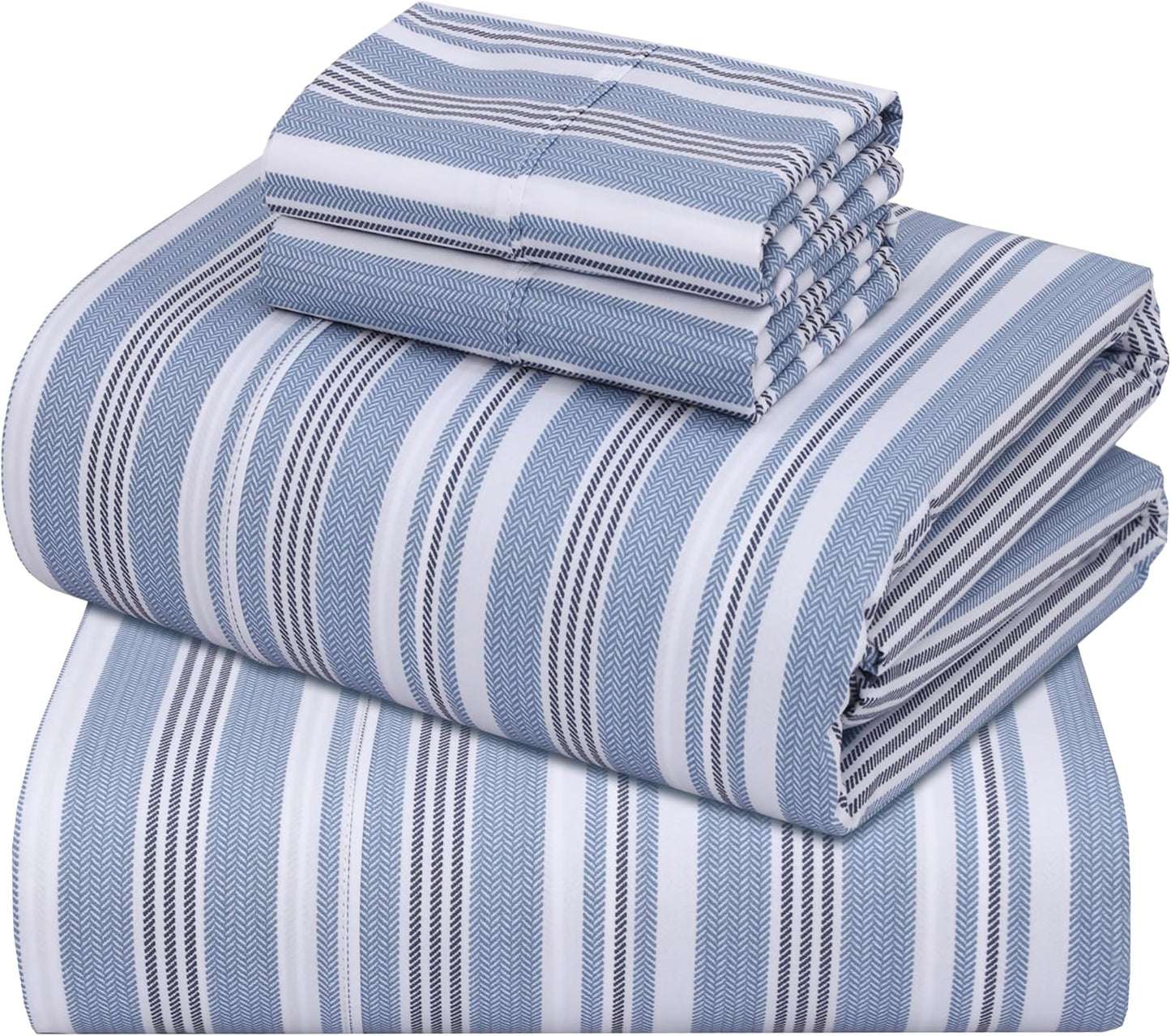 Cooling & Crisp Percale King Size Cotton Sheets Set - ZOYER