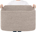 Goodpick Blanket Basket Woven Storage Basket - Large 85L for Home