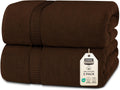 Luxurious Jumbo Bath Sheet Set of 2, 100% Cotton, 35 by 70 in