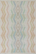 Zarek Multi Machine Washable Rug in Chevron Pattern, 8.5 X 11.5 Feet