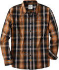 Dubinik Mens Button Up Shirt Long Sleeve Plaid - Comfortable Everyday