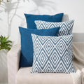 HPUK Navy Blue Throw Pillow Covers Set of 4 20x20 in - Linen Feel