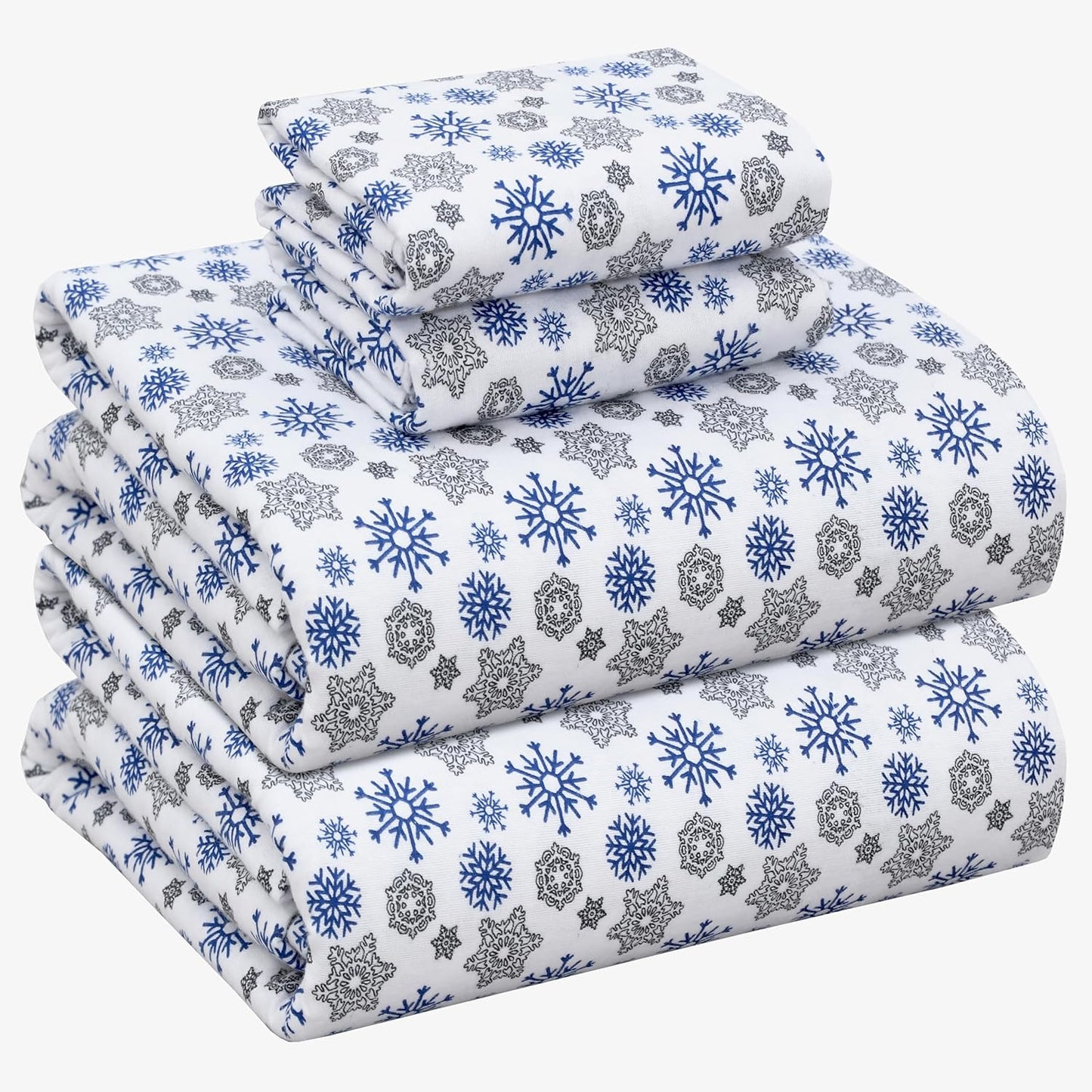 RUVANTI Flannel Sheets Full Size - 100% Cotton Cozy Set