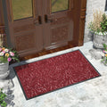 Large 47x32 Red Door Mat - Waterproof Heavy Duty Outdoor Mat