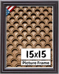 Coffee Brown 15x15 Picture Frame.75 in Wide - Classic Dark Brown Frame