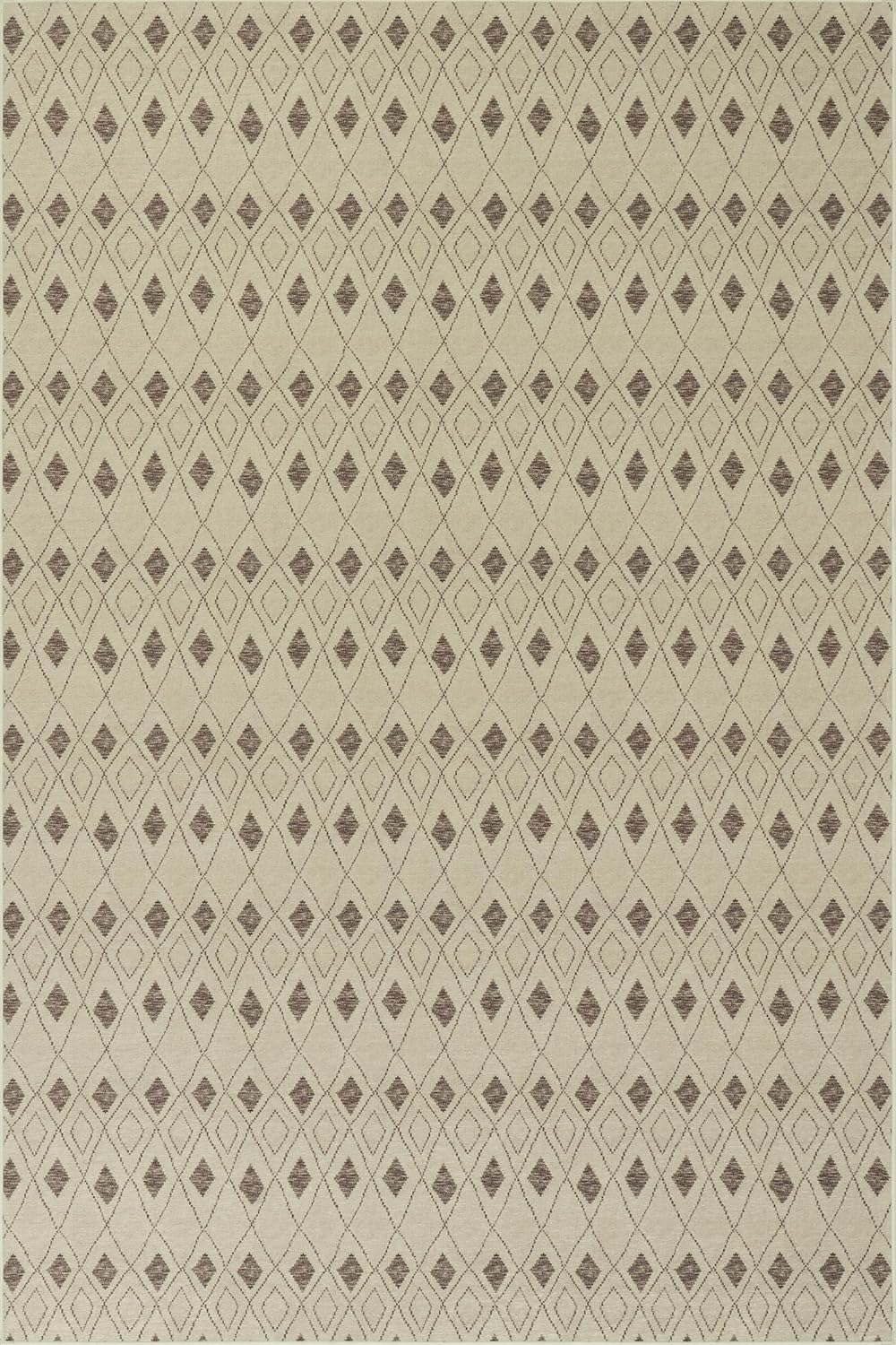 Chandler Tan Machine Washable Rug for Busy Spaces, 5 X 8 Feet