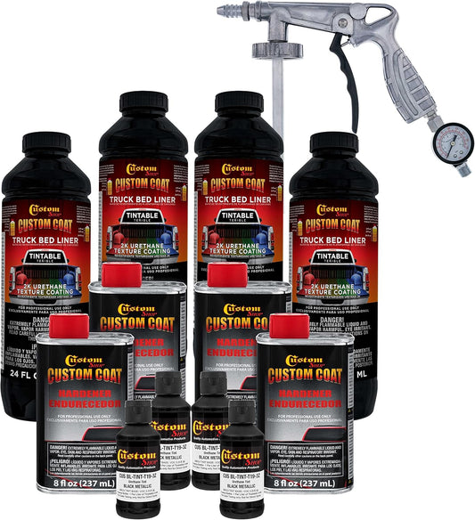 Custom Coat Black Metallic 1 Gallon Truck Bed Liner Kit Review