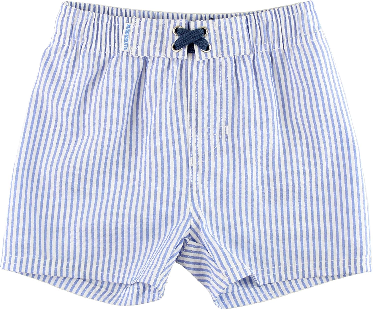 RUGGEDBUTTS Boys Seersucker Swim Trunks with UPF 50+ Protection
