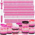 breast cancer awareness bracelets and pens - 200 piece gift set