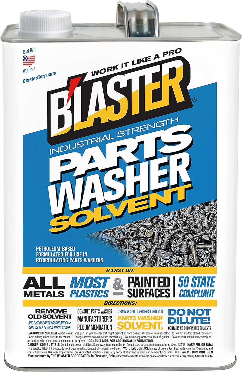 B'laster Industrial Strength Parts Washer Solvent for Tough Grease