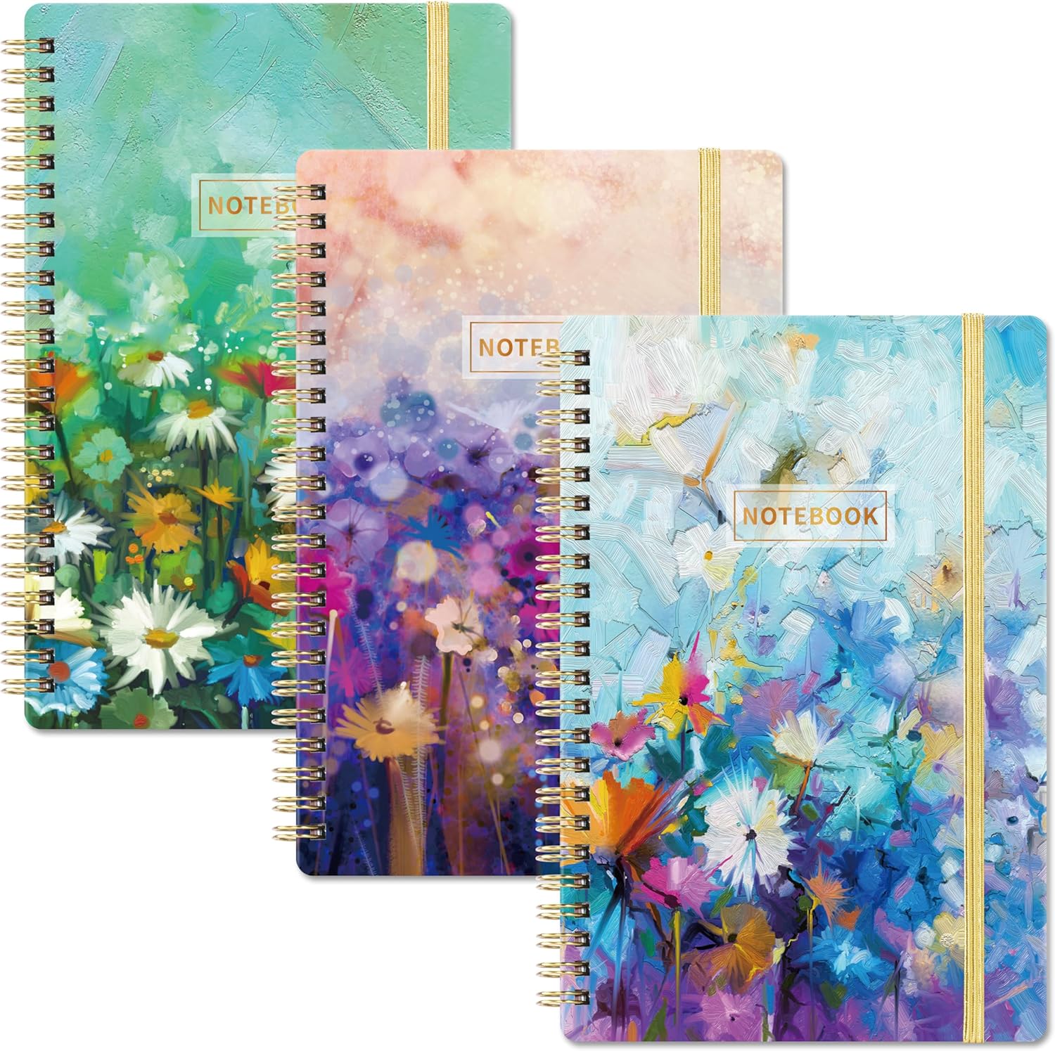 College-Ruled Spiral Notebooks - 3 Pack A5 Journal Set