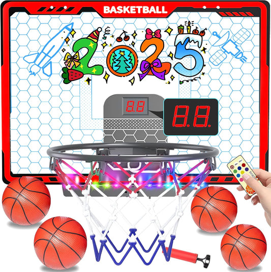 Awsoo Mini Basketball Hoop with Light Bar - Fun for Kids!