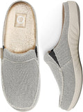 Mens Slippers with Arch Support Canvas House Slipper for Men - Velvet