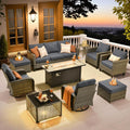 ovios Patio Furniture Set 10-Piece Conversation Set - Deep Seat