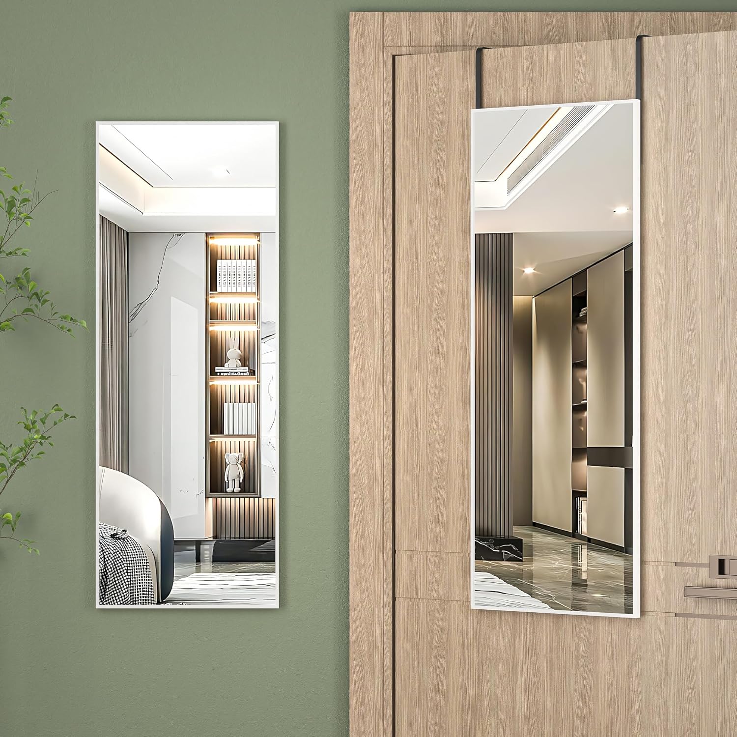 Hasipu Full Length Door Mirror 44x16 for Bedroom and Living Room