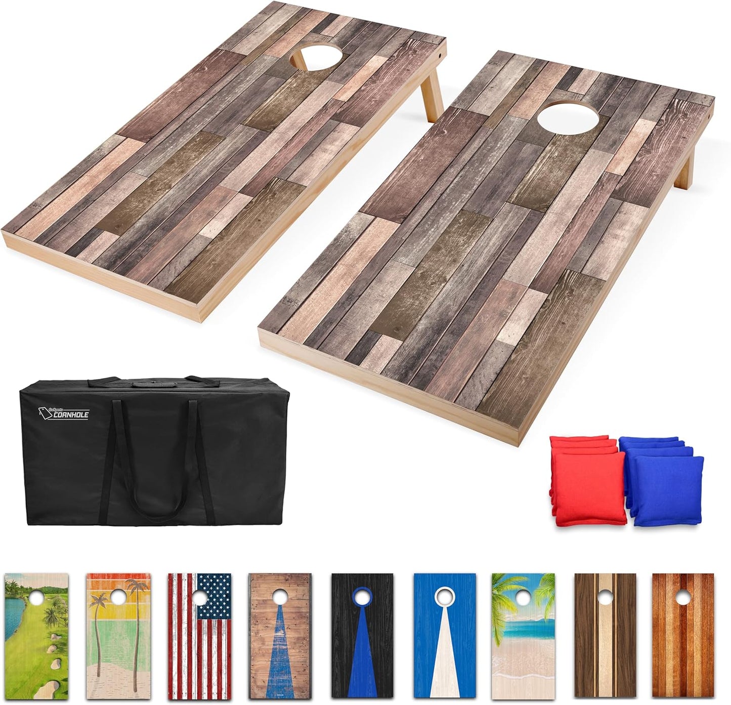 GoSports 4 x 2 ft Regulation Size Cornhole Boards for Fun