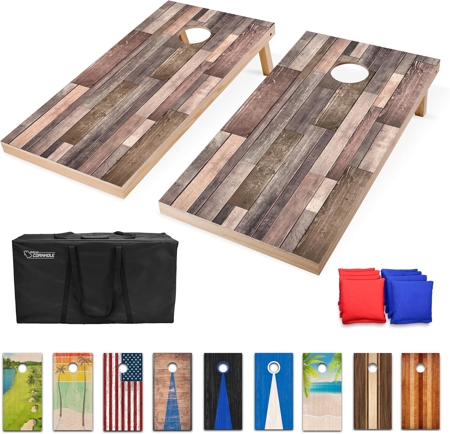 GoSports 4 x 2 ft Regulation Size Cornhole Boards for Fun