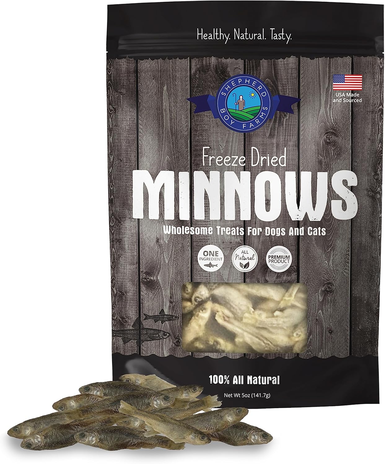 Freeze Dried Dog and Cat Treats - All Natural Minnows Snacks