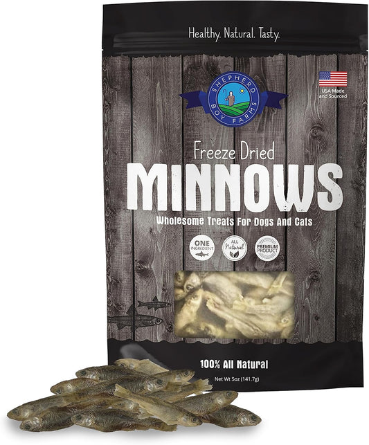 Freeze Dried Dog and Cat Treats - All Natural Minnows Snacks