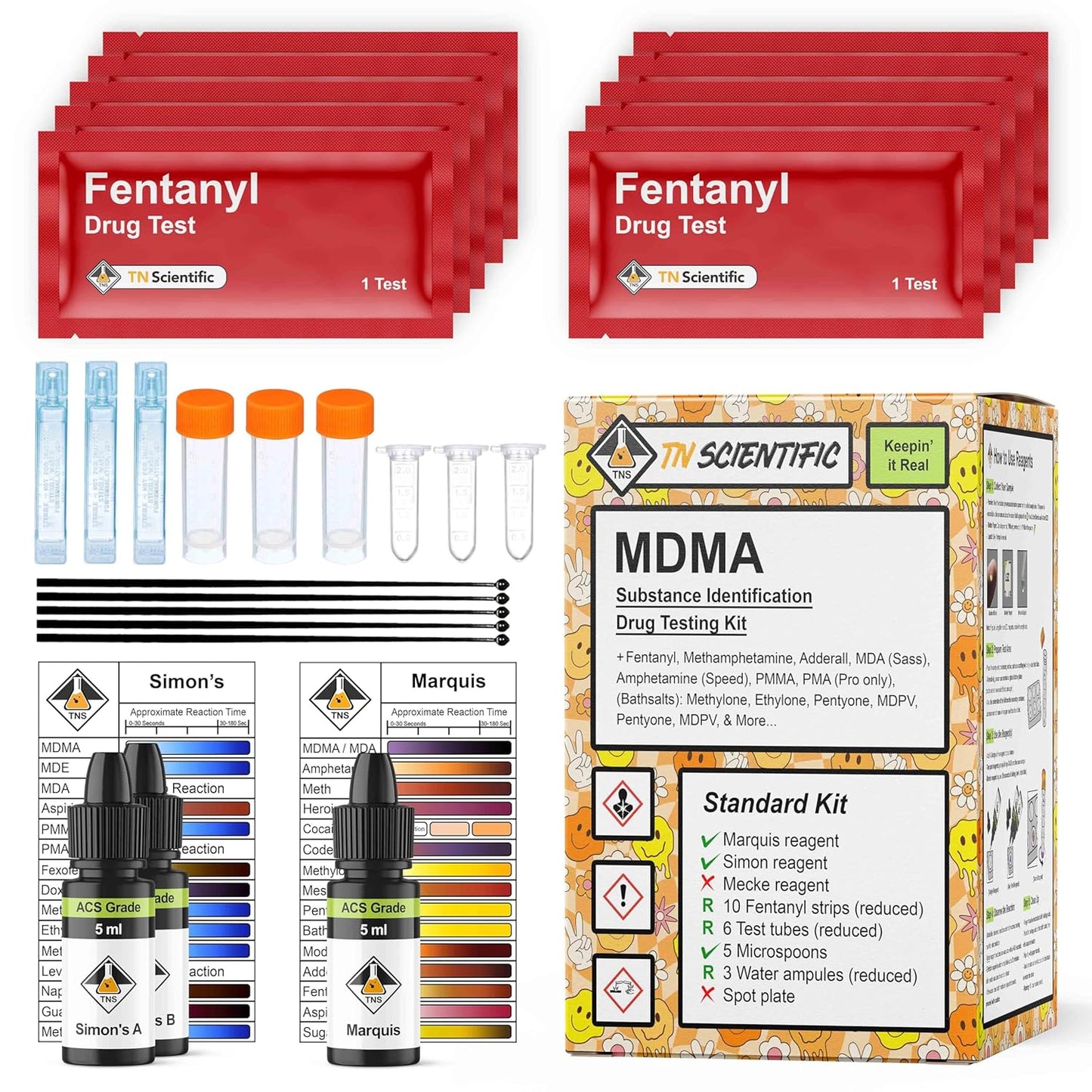 MDMA Forensic Residue Drug Test Kit for Quick Substance Screening