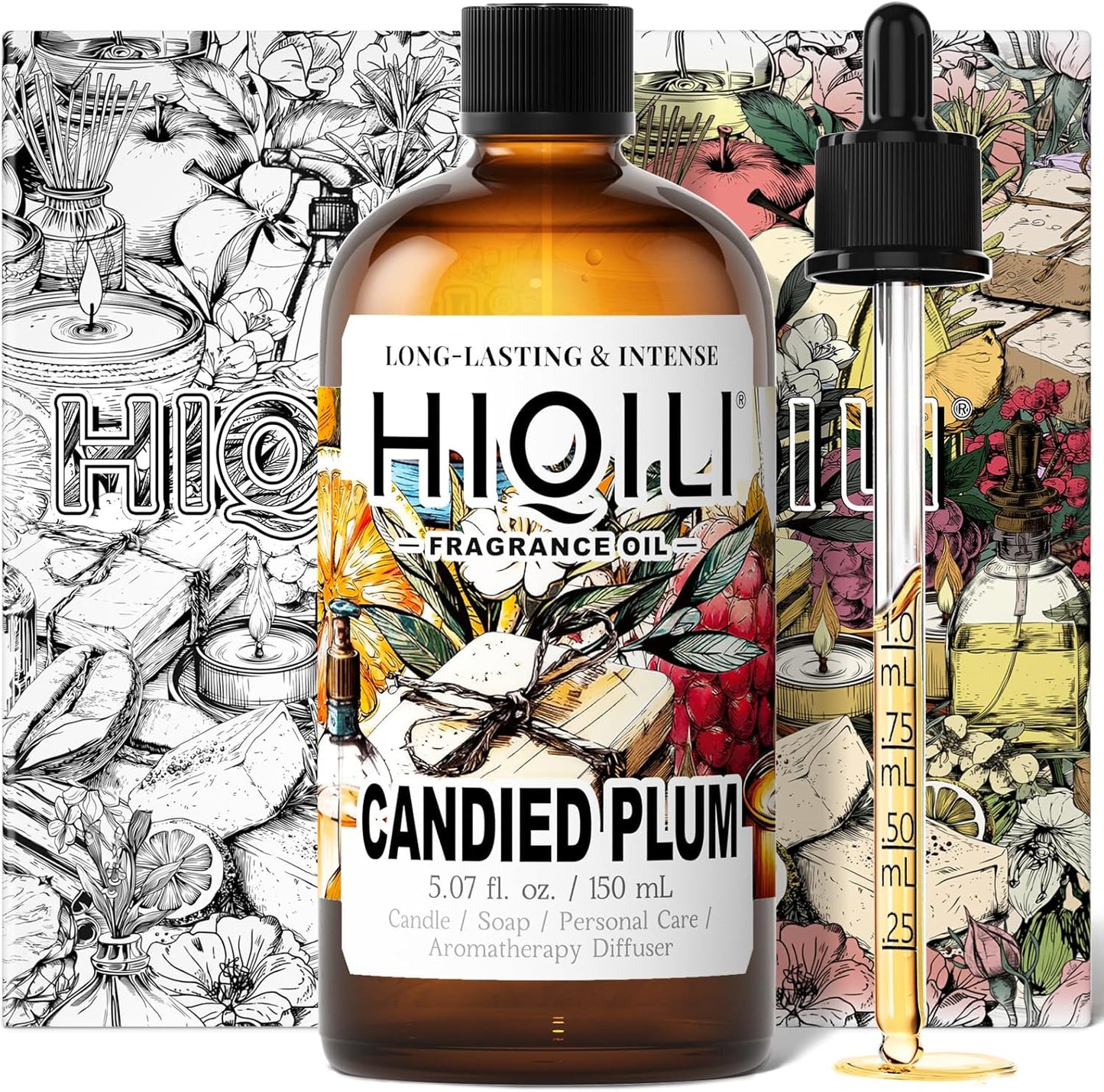 HIQILI Candied Plum Fragrance Oil for Diffuser and Candle Making