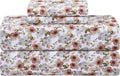 Queen Cotton Percale Sheets - 300 TC Soft Cooling Set