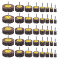 40 Pack 1/4 in Abrasive Flap Wheel Sander Set - Versatile 8-Size Kit