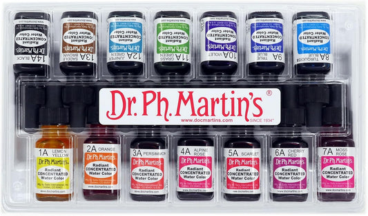 Dr. Ph. Martin's Radiant Concentrated Water Color Set of 14