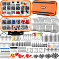TOPFORT 343pcs Fishing Accessories Kit - Organized Tackle Box