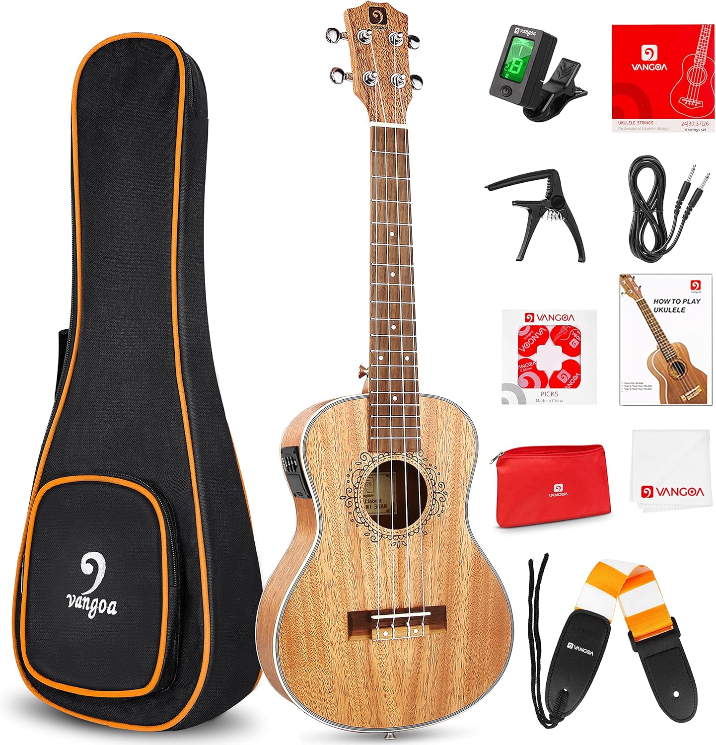 Tenor Ukulele Acoustic Electric 26 inch Mahogany Professional Set