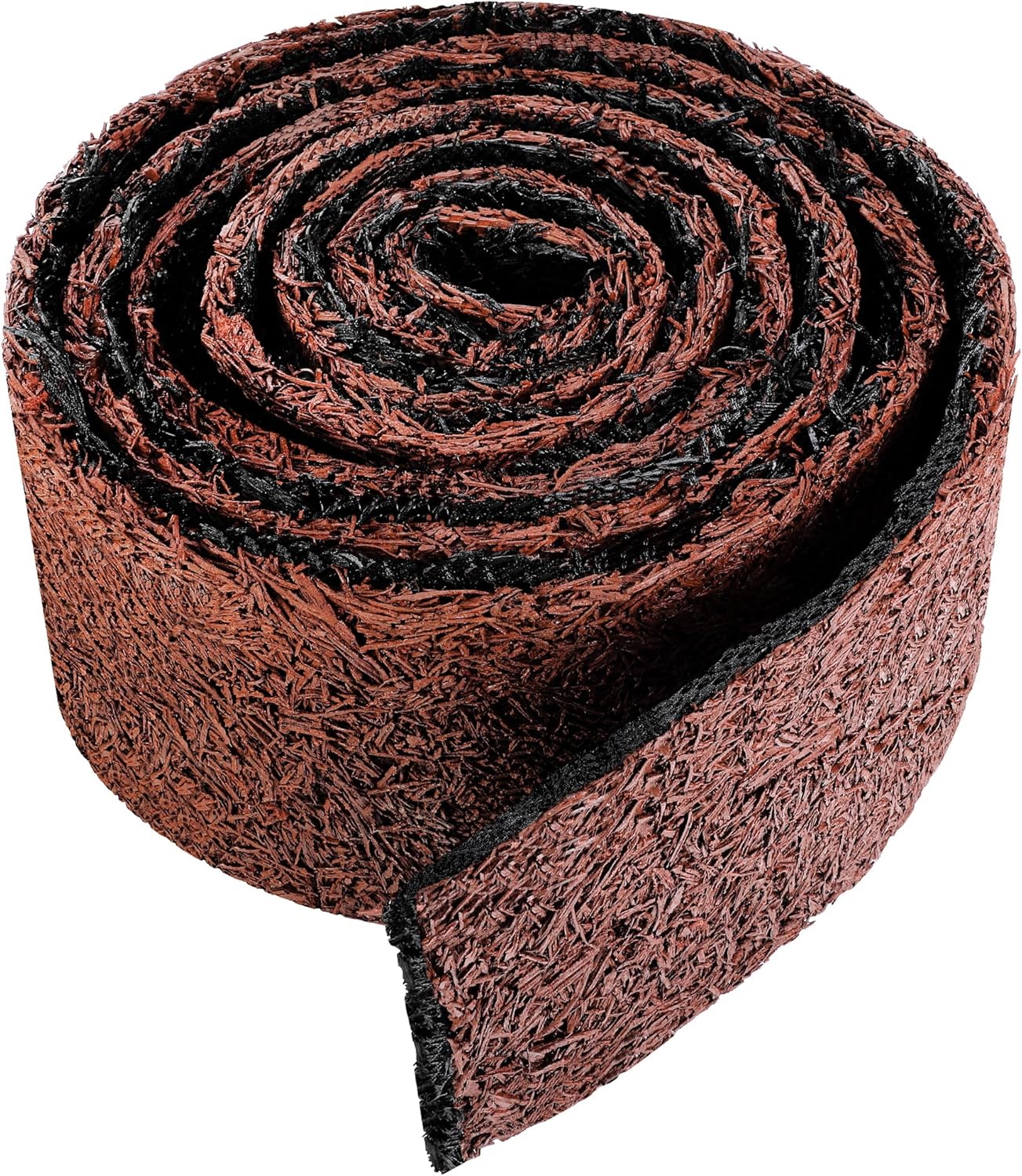Double Sided Rubber Mulch Roll for Garden Edging and Landscaping