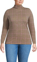 Women's Lightweight Jersey Turtleneck - Slim Fit Everyday Essential