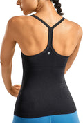 Seamless Workout Tank Tops for Women Racerback - Built-In Bra
