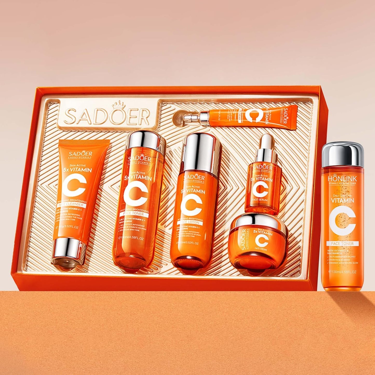 Vitamin C Skincare Set for Hydration and Glowing Skin