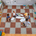 Gray 36-Tile Soft Baby Play Mat 0.6in Thick - Cushioned EVA Floor