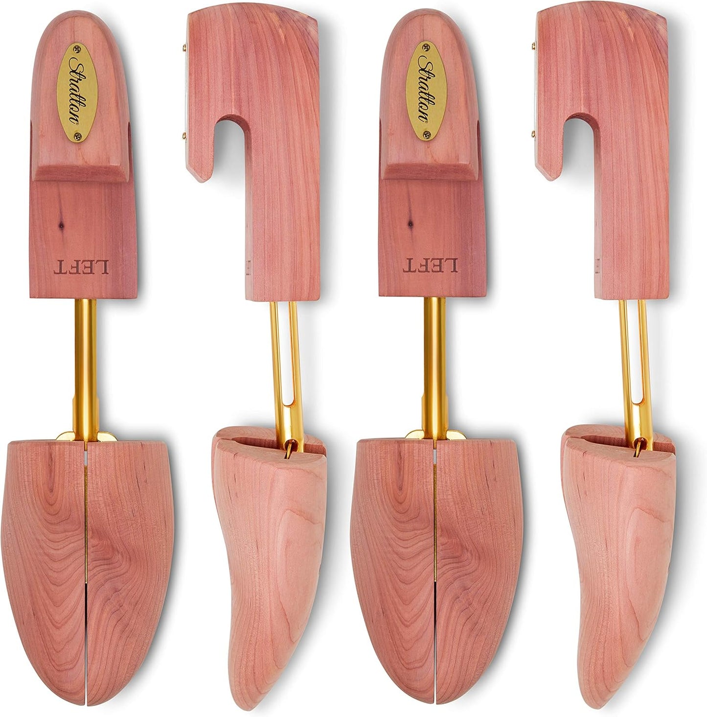 Stratton Adjustable Split Toe Cedar Shoe Tree 2-Pack for Men