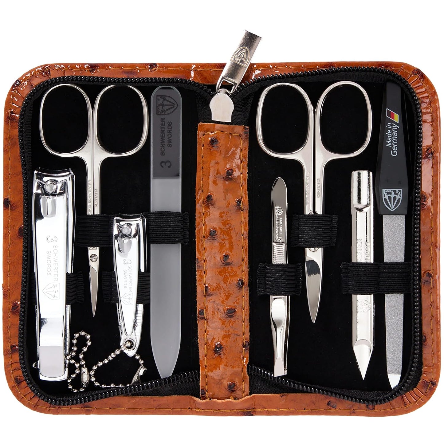 3 Swords Germany 8 Piece Manicure Pedicure Grooming Kit Set