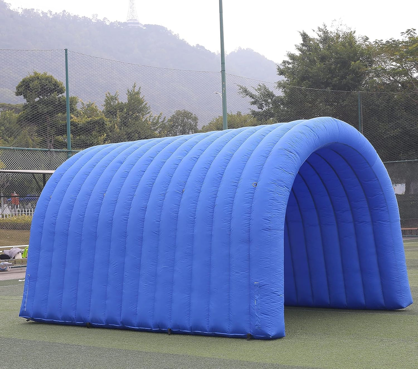 Ultimate Inflatable Sports Tunnel for Events! (Blue)