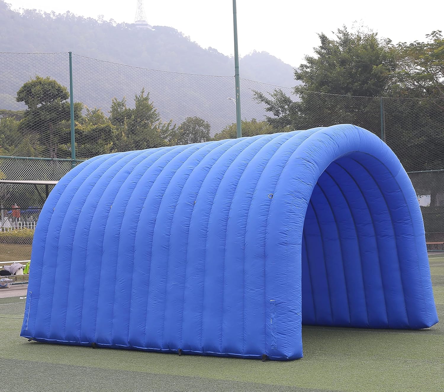 Ultimate Inflatable Sports Tunnel for Events! (Blue)