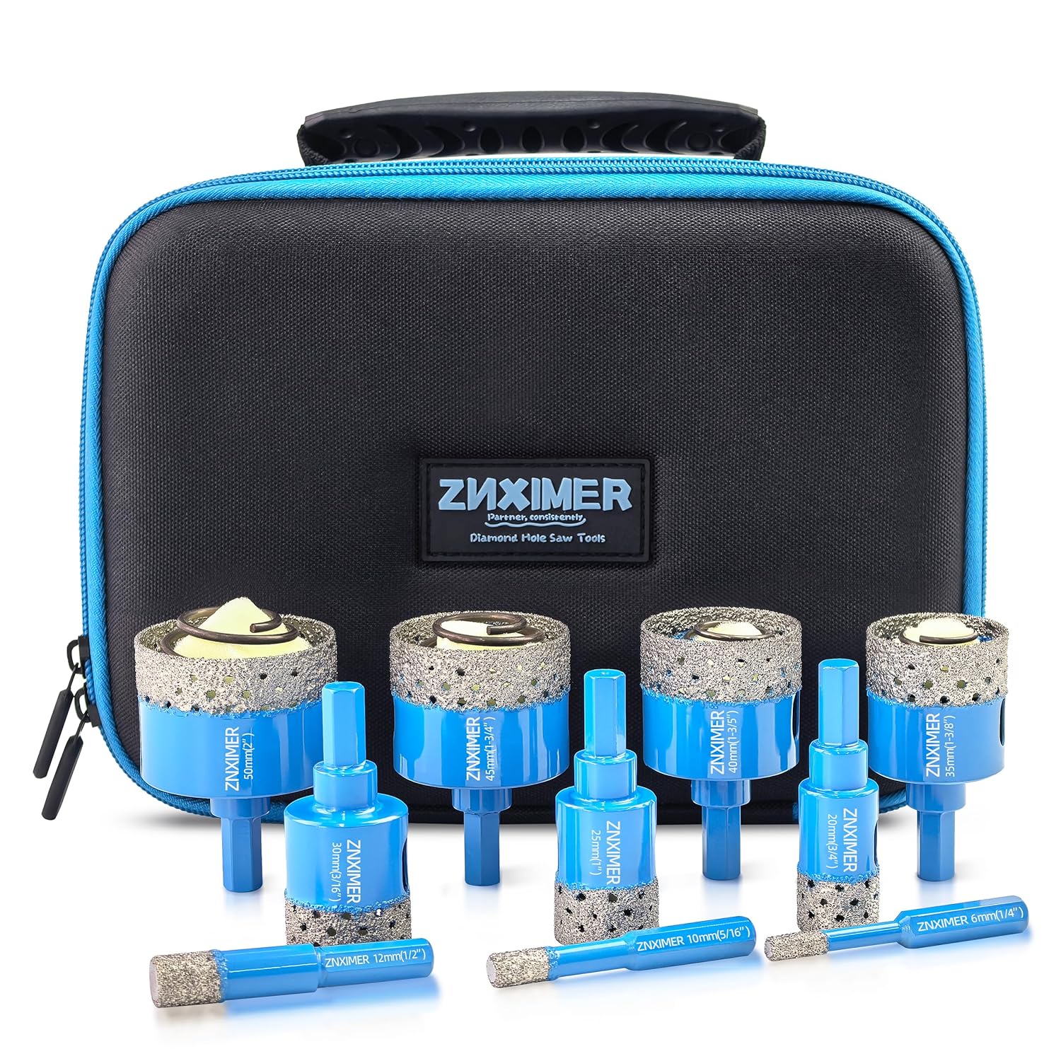 Diamond Tile Drill Bits Set for Ceramic, Granite, and Marble