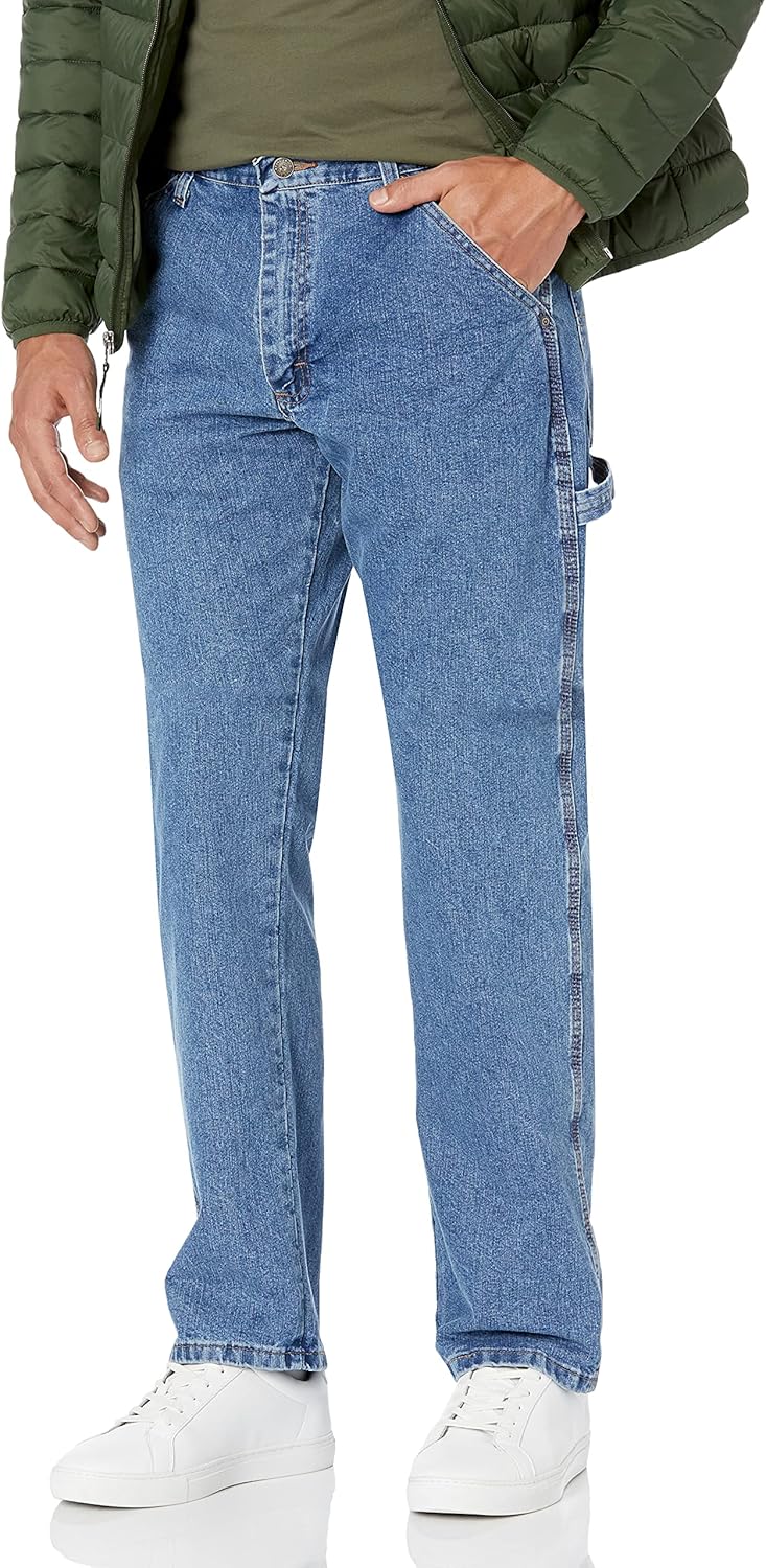 Wrangler Mens Classic Carpenter Jean for Comfort and Utility