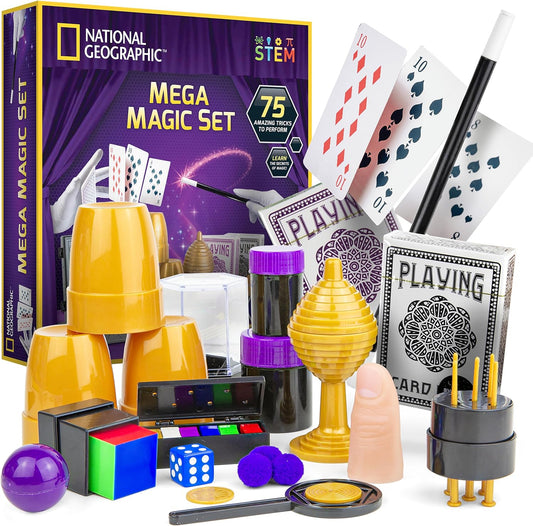 National Geographic Mega Magic Set - 75 Tricks for Kids Fun