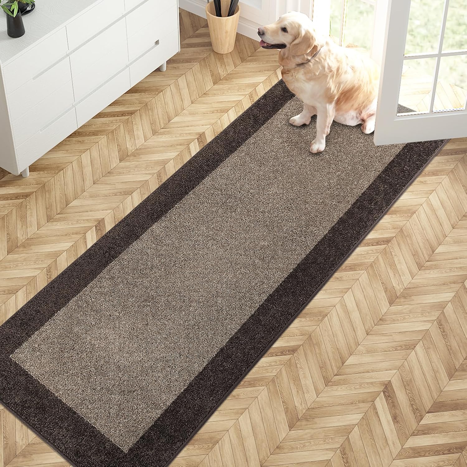 PURRUGS Dirt Trapping Door Mat 24in x 70in for Muddy Shoes